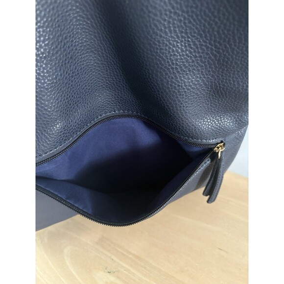 Shiraleah Dark Blue Fold Over Clutch Purse Beaded Braided Tassel Anthropologie - Picture 6 of 15